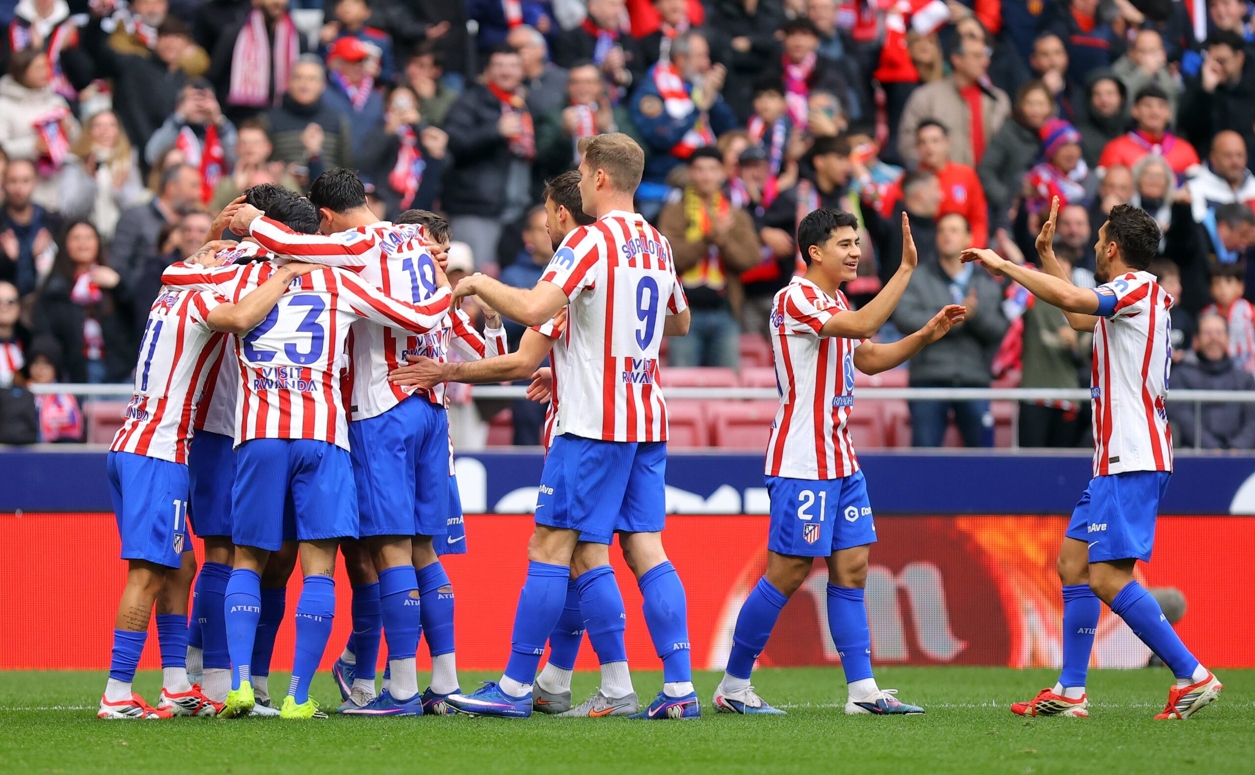 Nahuel Molina hace sonreír al Atlético